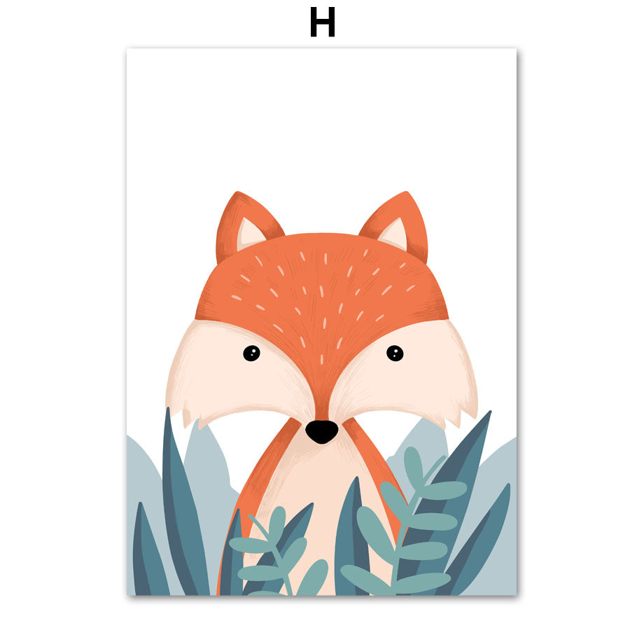 Wild Jungle animal art poster toile peinture