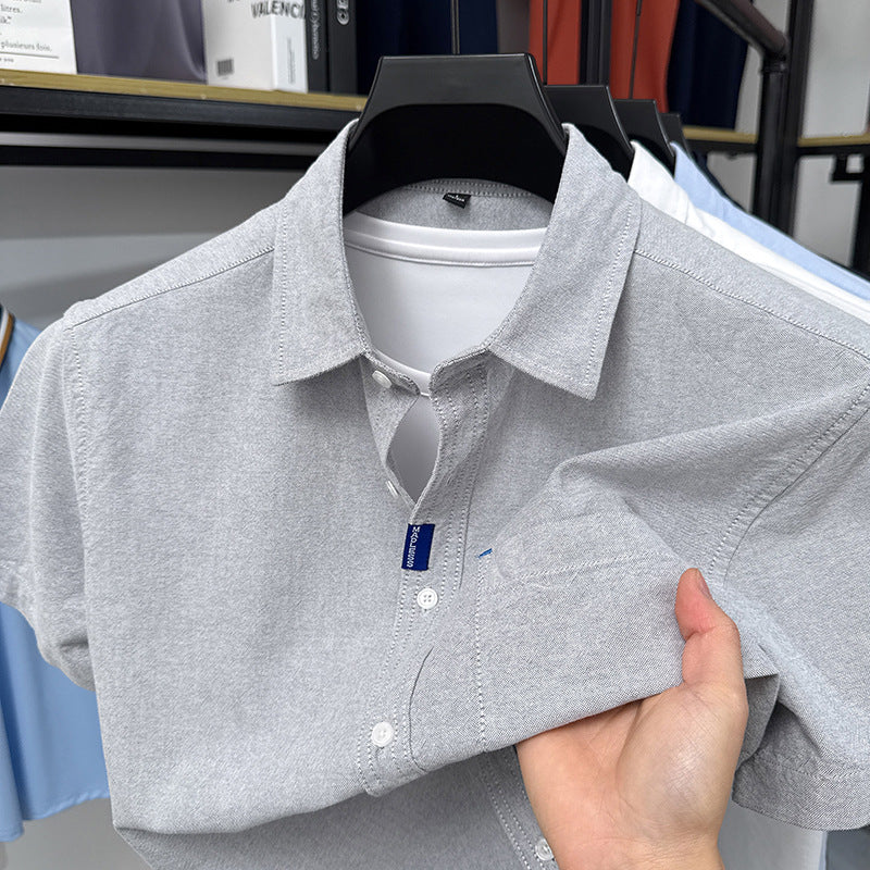 Chemise en coton respirant casual pour hommes