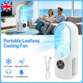 Ventilateur portatif sans lame Ventilateur de bureau silencieux 6 vitesses avec humidificateur