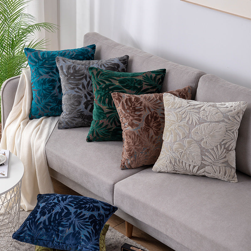 Coussin d'érable Coussin dossier oreiller Grande housse de boulon côté lit avec tissu coupé-pile