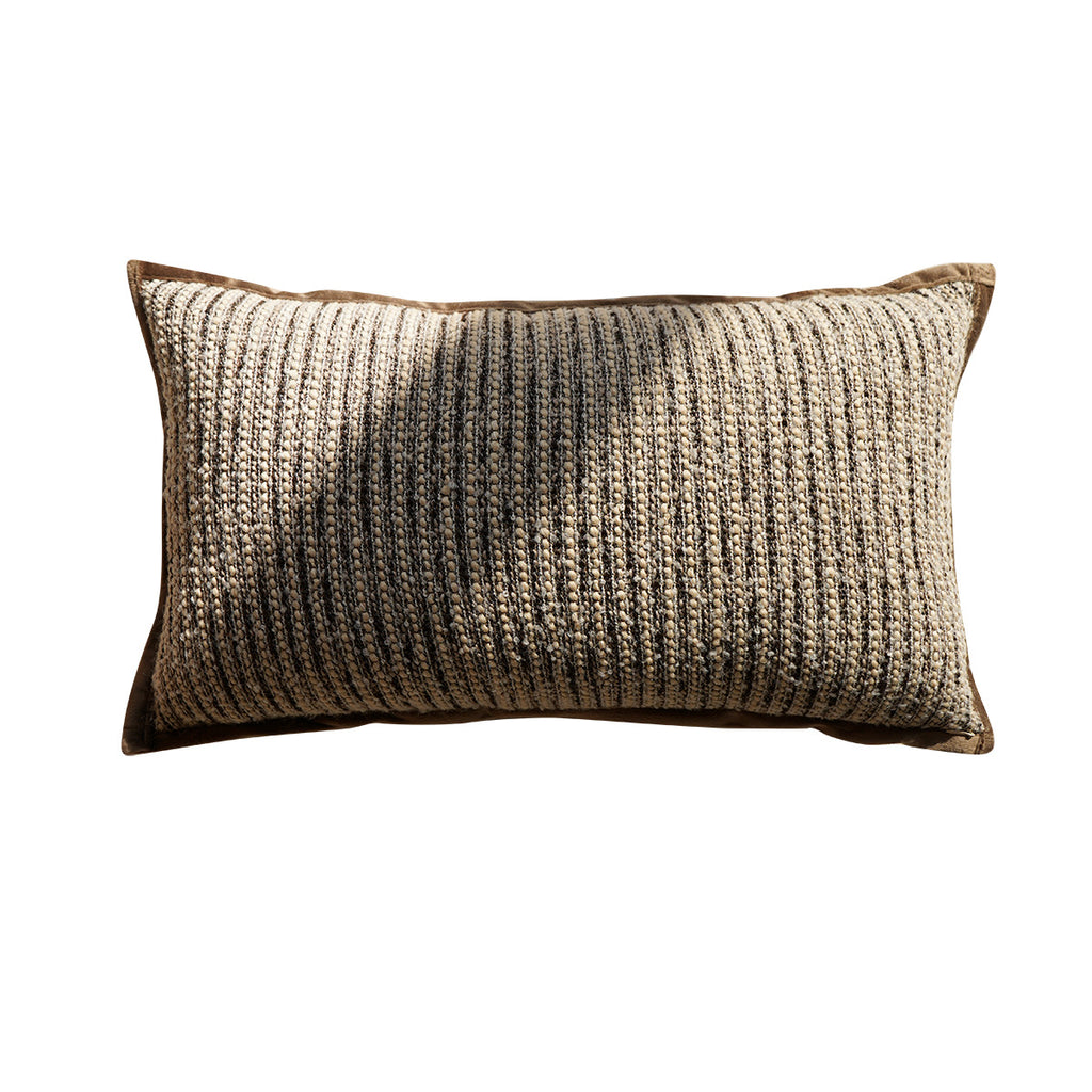 Coussin de Sofa Marron Maillard avec un oreiller luxueux Wabi-sabi léger
