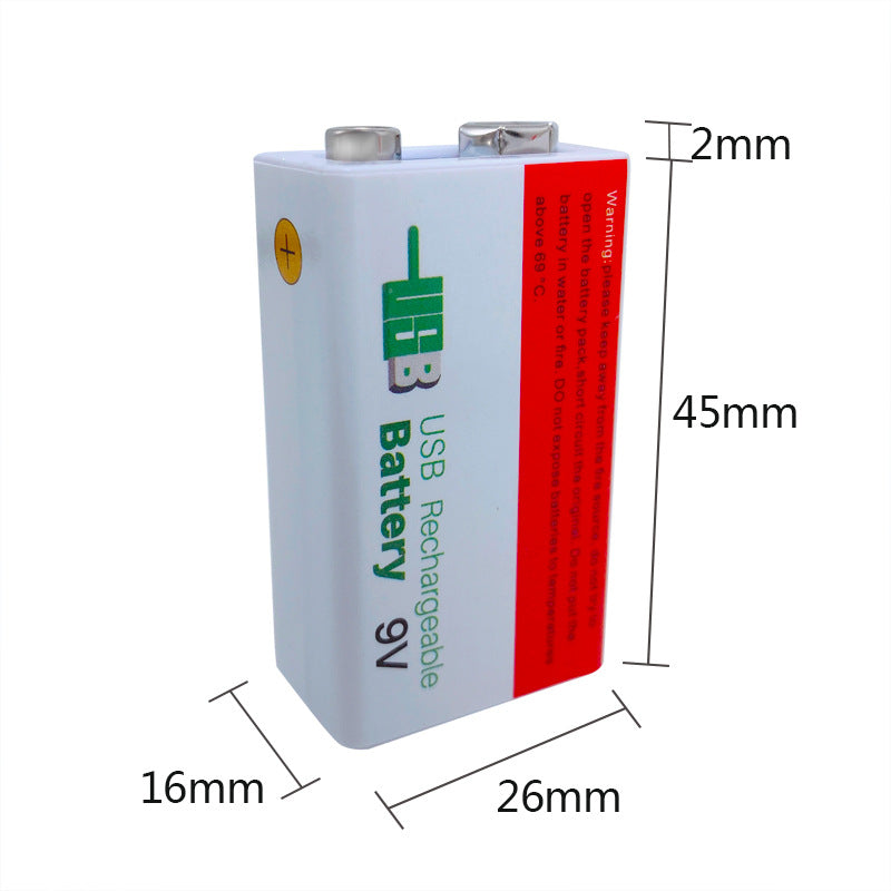 Batterie Lithium-ion rechargeable multimètre 9V