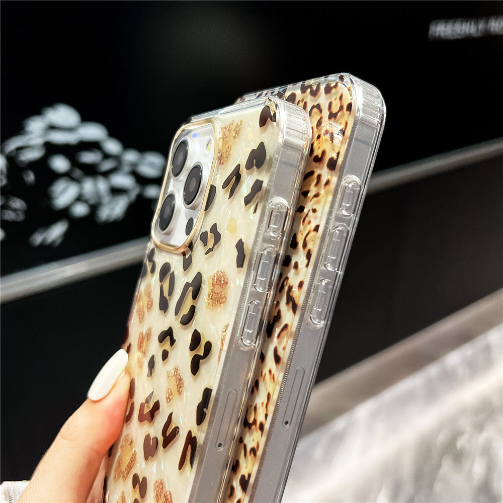 Étui de téléphone à double couche à écailles