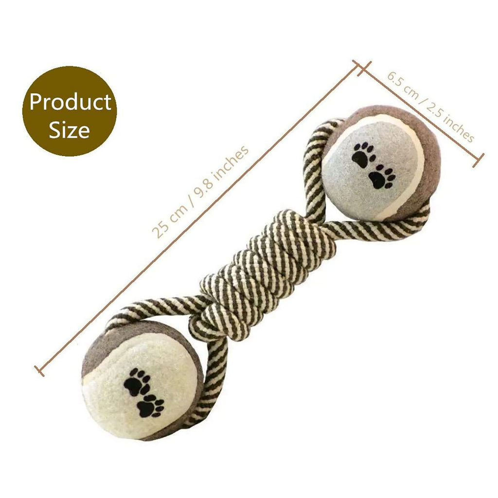 Jouets de chien de chien pour les grands petits chiens Jouet interactif coton Rope Mini Jouets de chien balle pour chiens
