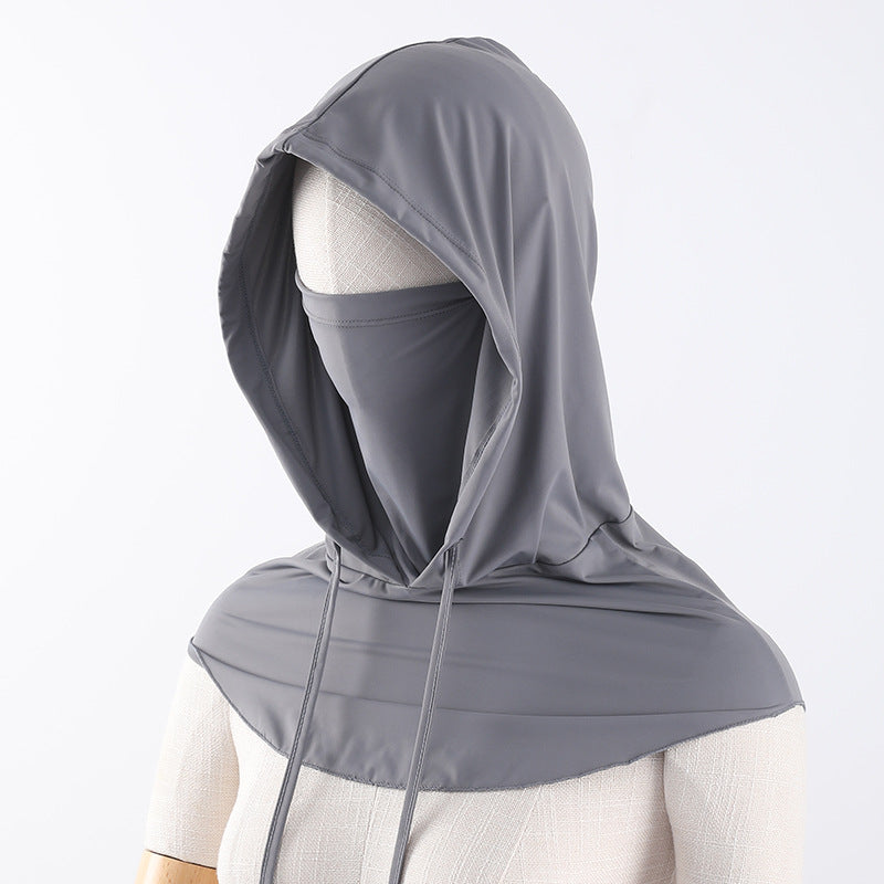 Masque du soleil Écharpe respirante en soie de glace pleine face pour hommes