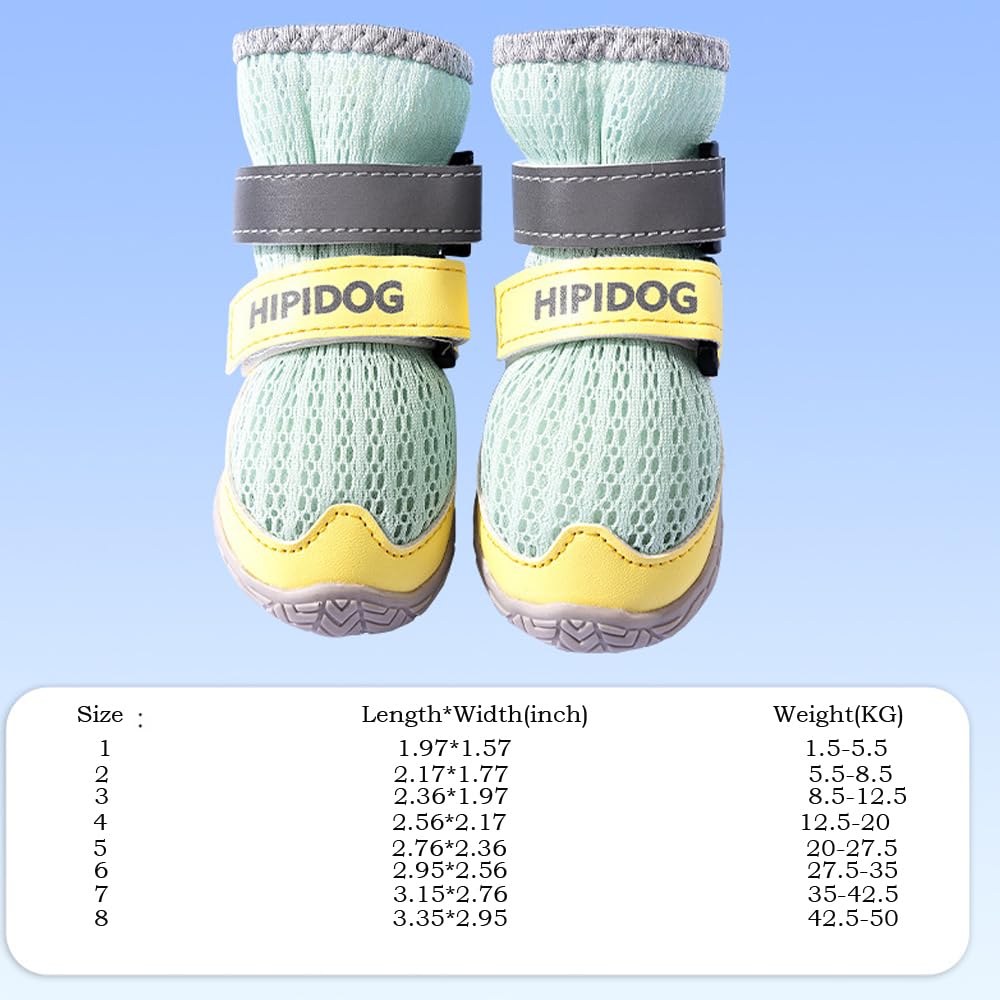 Chaussures de chien 4PCS pour grands petits chiens moyens