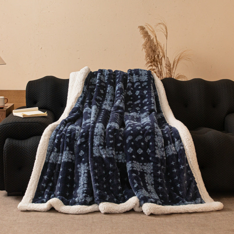 Couverture en châle à double couche épaissie
