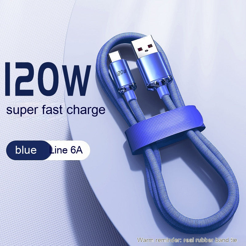 Câble de recharge pour téléphone portable de type C 120W