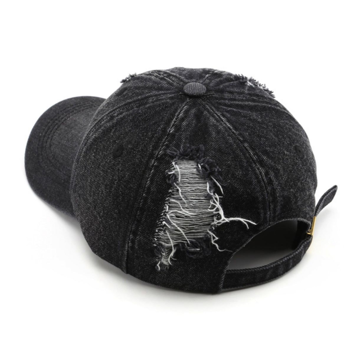 Hommes et femmes Lavés Holey Fashion Trend Casquettes de baseball adaptées à l'extérieur et St