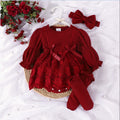 Romper à manches longues rayées de couleur un tulle