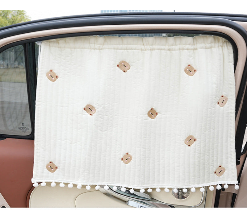 Car Sunshade côté rideau Cartoon Car protection soleil