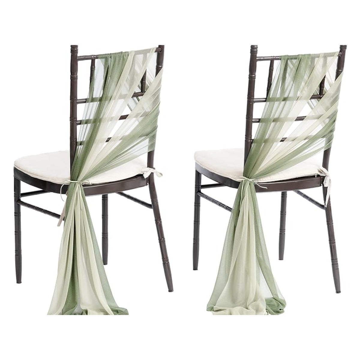 Ensemble de 16 décorations de dossier de chaise