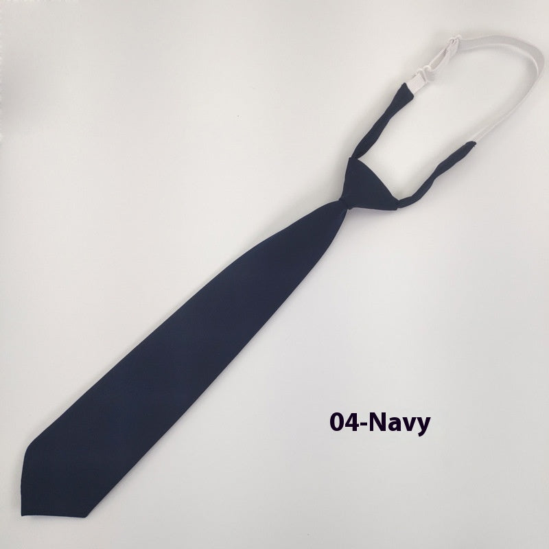 Tie bleu marine couleur solide