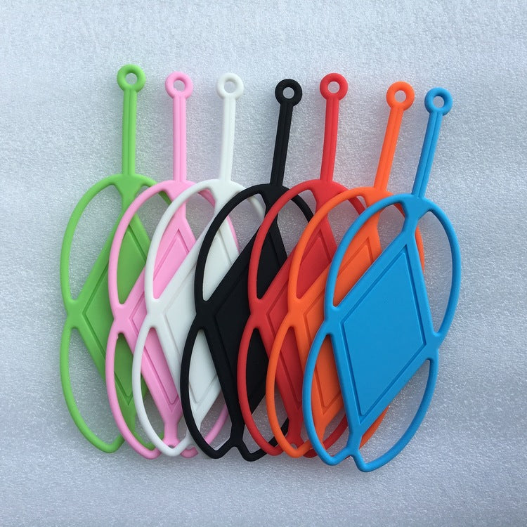 Couverture universelle de téléphone mobile applicable avec boîtier en silicone Lanyard