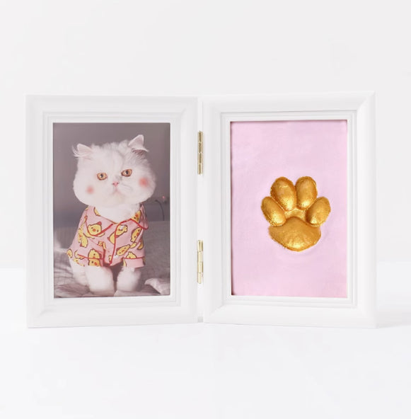 Imprimé de palmier de chat de cadre Table commémorative photo en bois massif