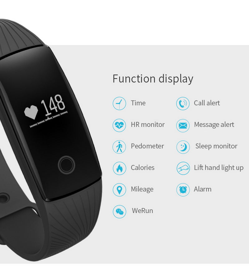 Smart Band Smartband Pulsmesser Brasband Fitness Flex