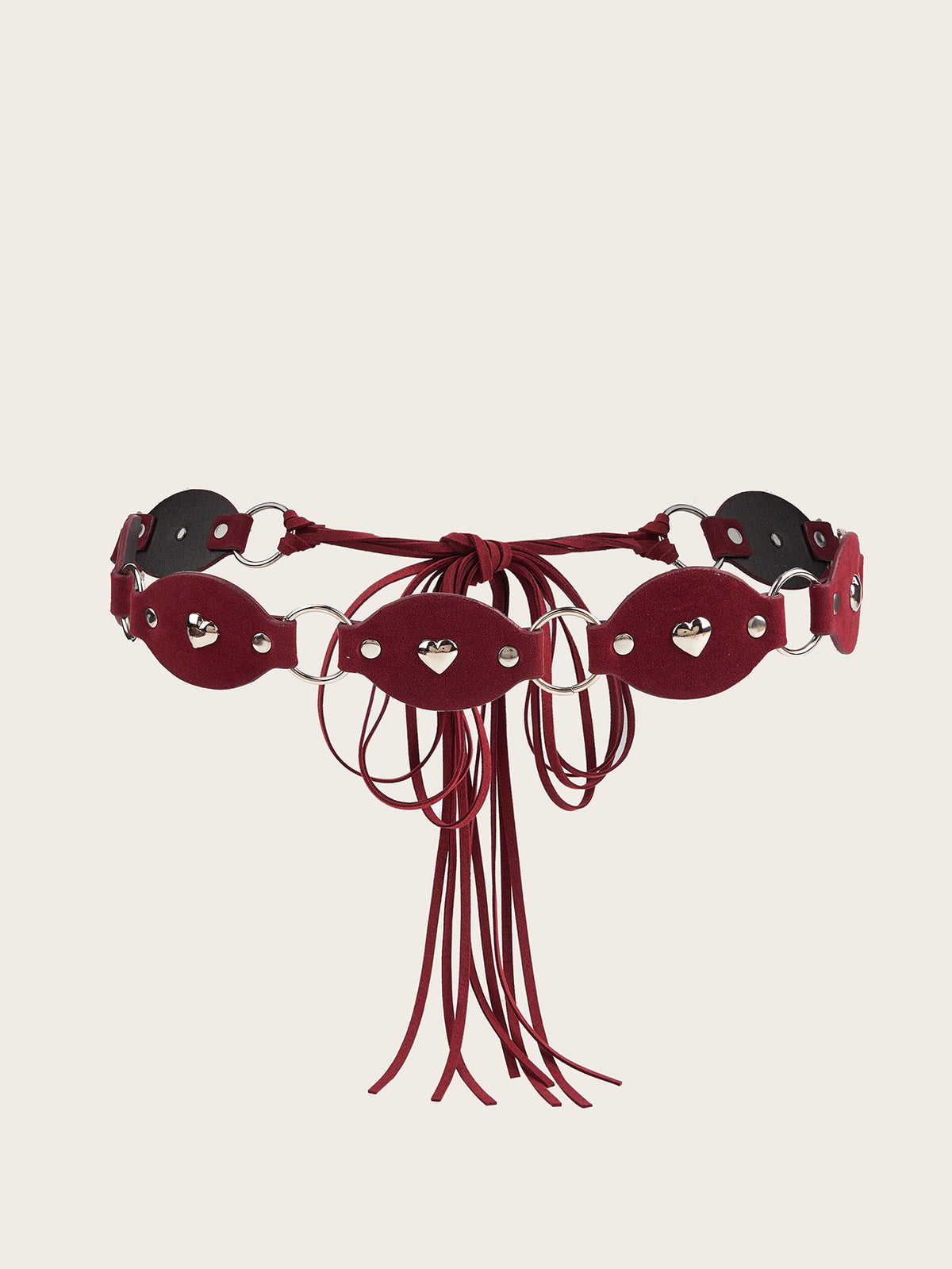 Ceinture en forme de coeur brillant