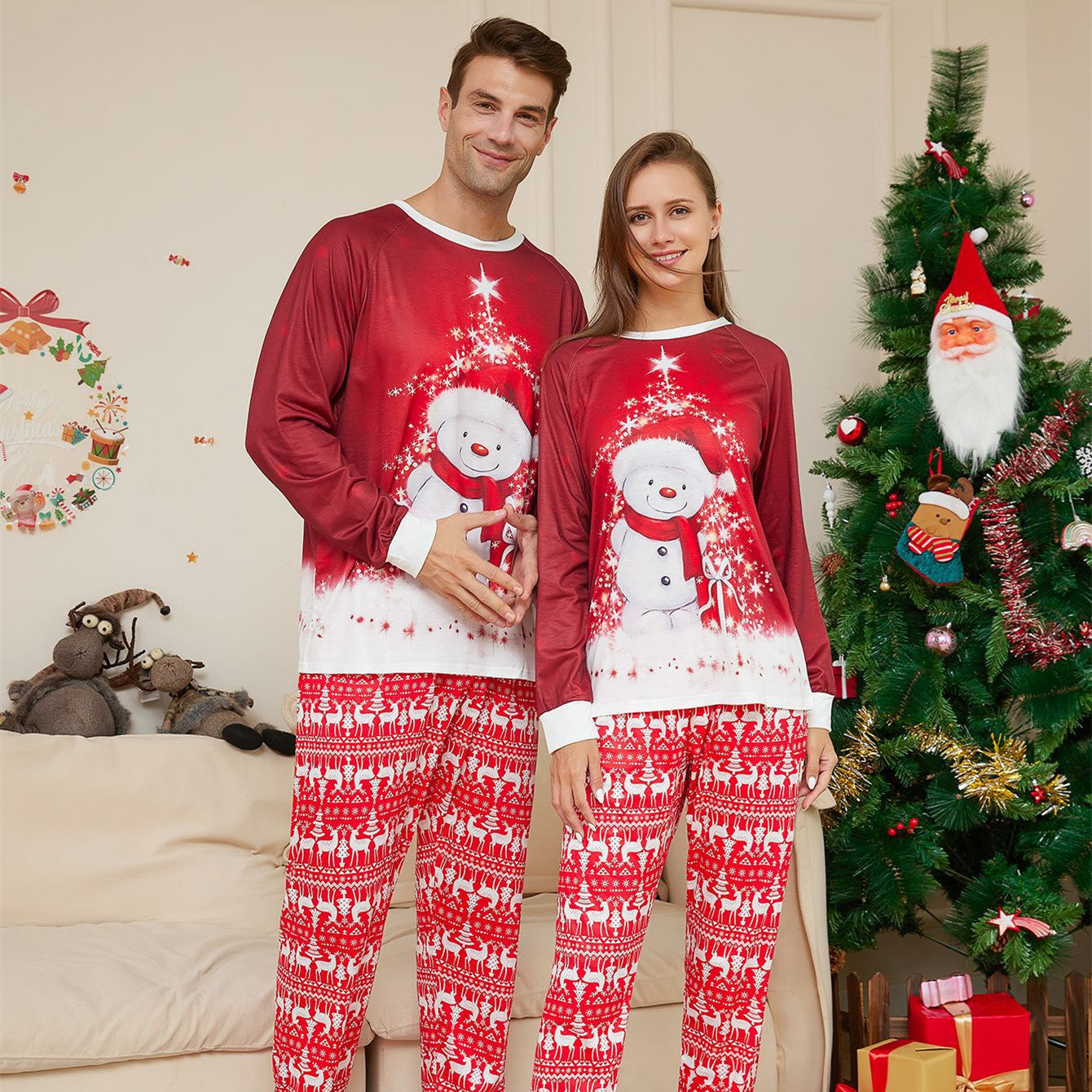 Ensemble de pyjamas de Noël pour parents et enfants