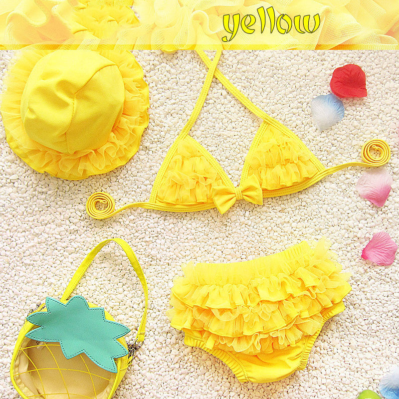 Maillot de bain 1 an 2 enfants 3 enfants 4 filles Ins Split 5 princesse 3-6 mois Baby Bo