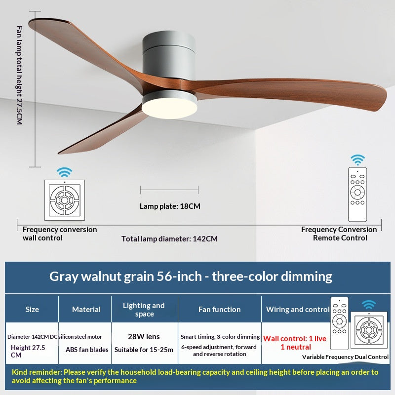 Feux pour ventilateur de plafond intégré simple et moderne à usage domestique