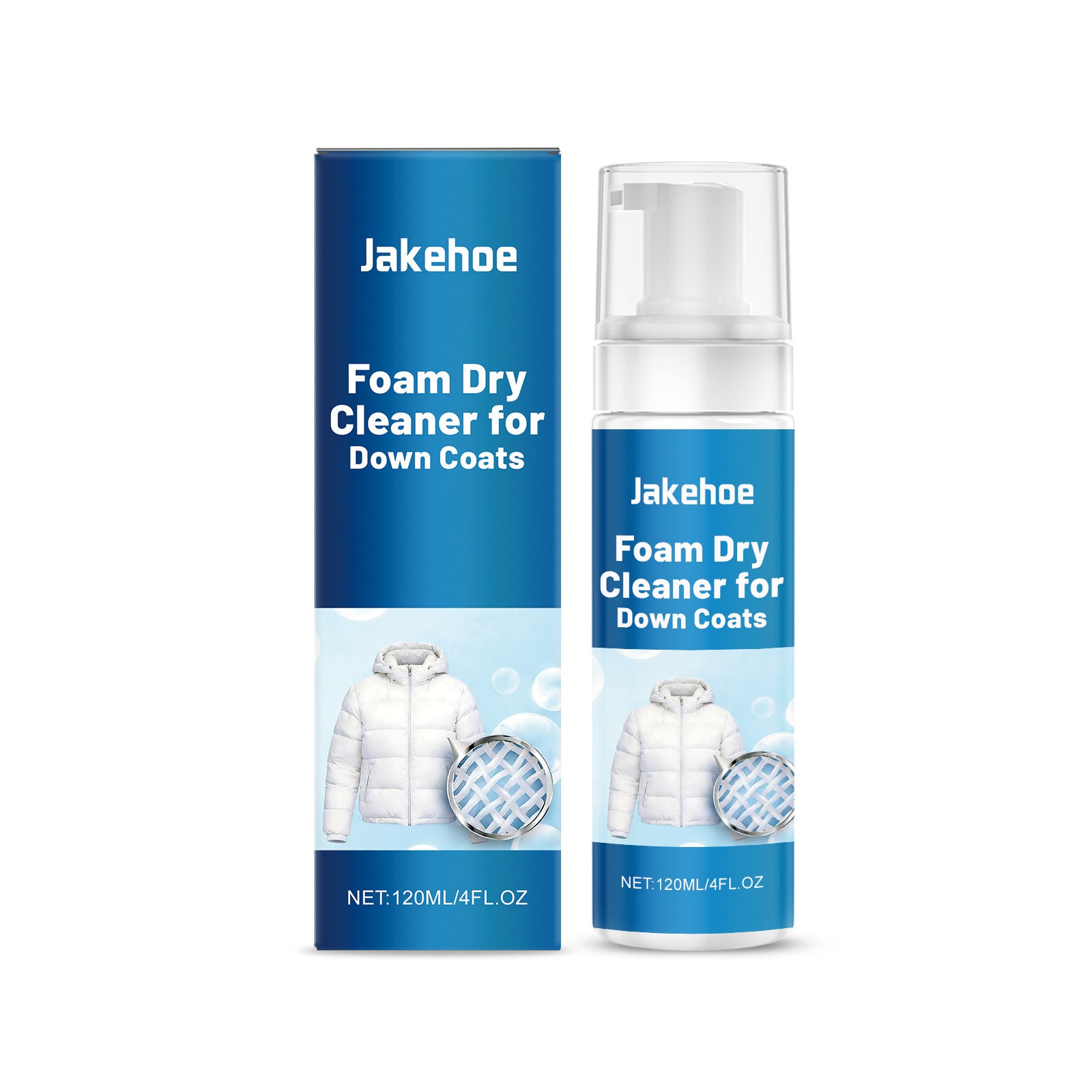 Jakehoe Down Veste Mousse Agent de nettoyage à sec Nettoyage doux et enlèvement facile des taches Cle sec