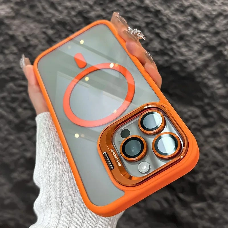 Boîtier de téléphone transparent avec le protecteur de lentille modèle CD