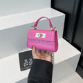Casual square handbag with shoulder strap