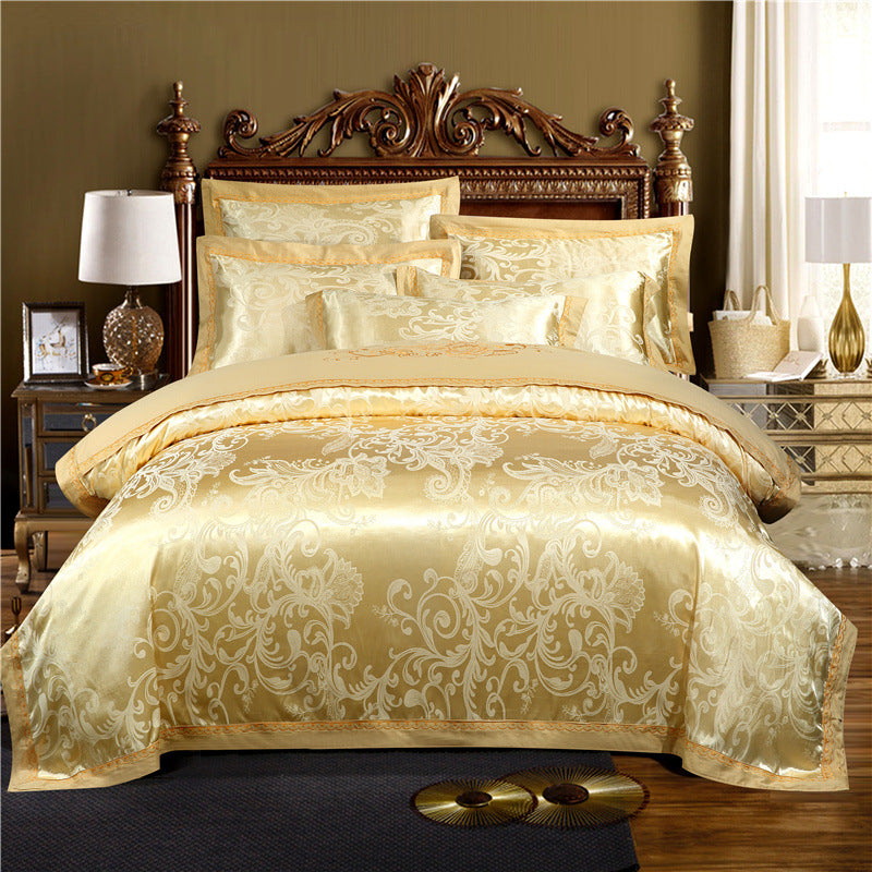 Couverture matelassée en coton Jacquard de style européen