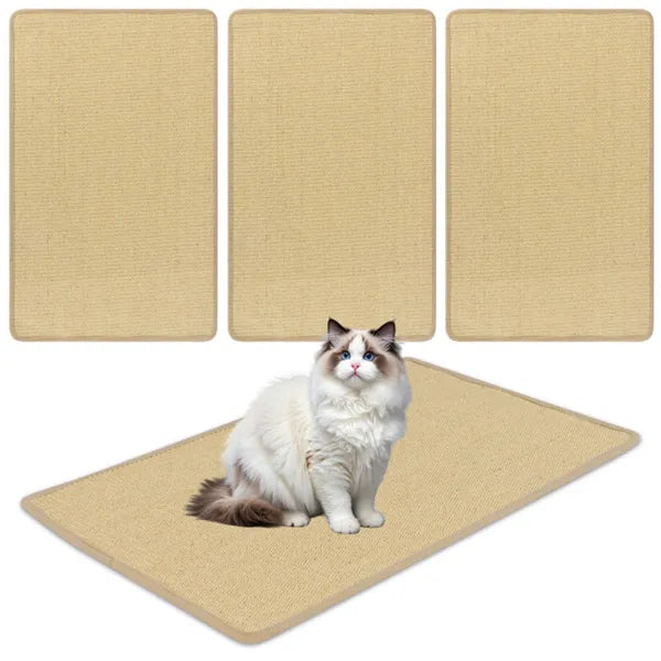 2-Pack 32"x20" Natural Sisal Cat Scratching Mats