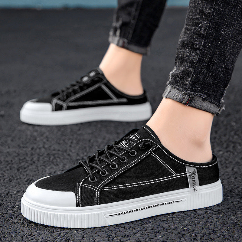 Baskets polyvalents casual hommes talons toile chaussures