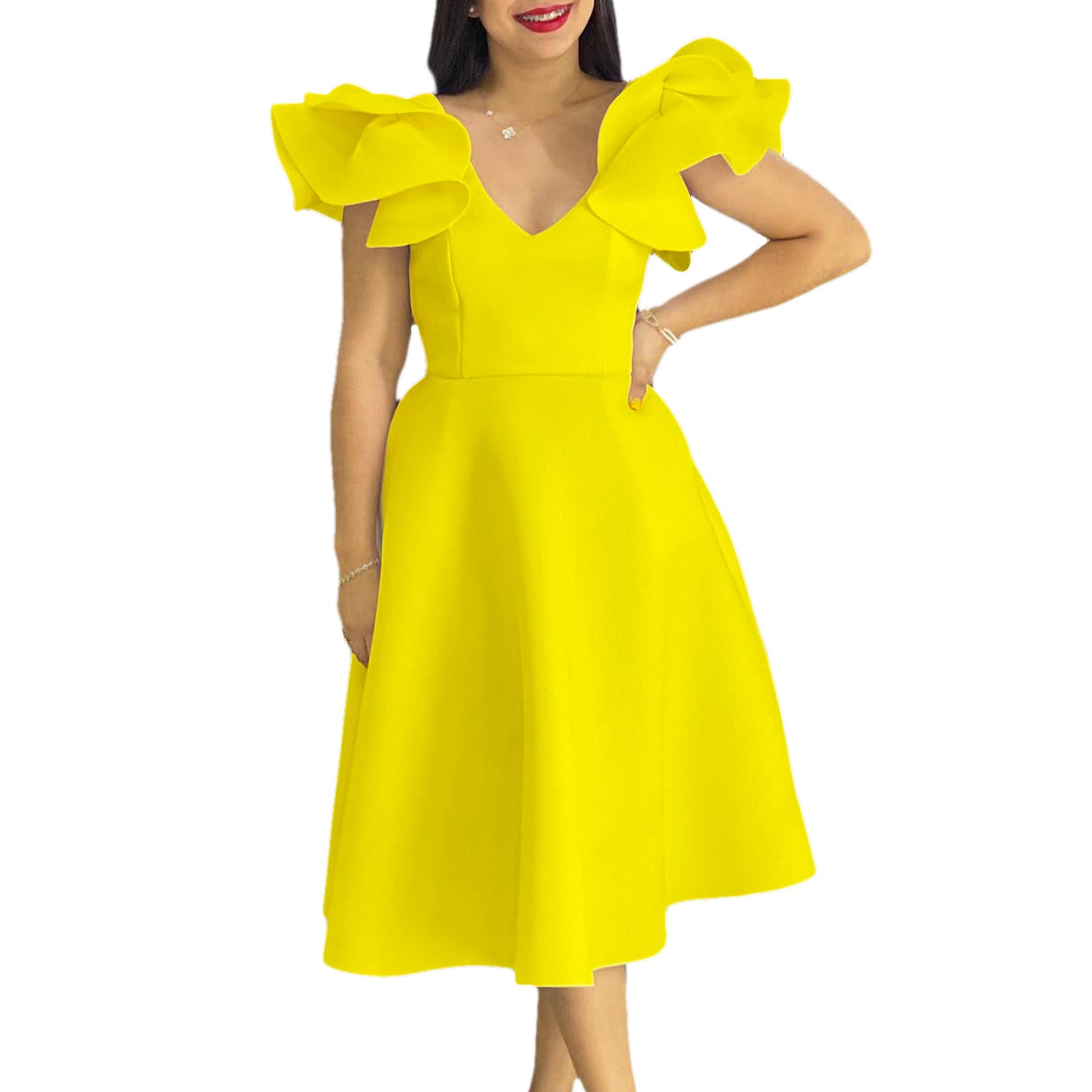 Robe à manches hautes pour les banquets et les fêtes