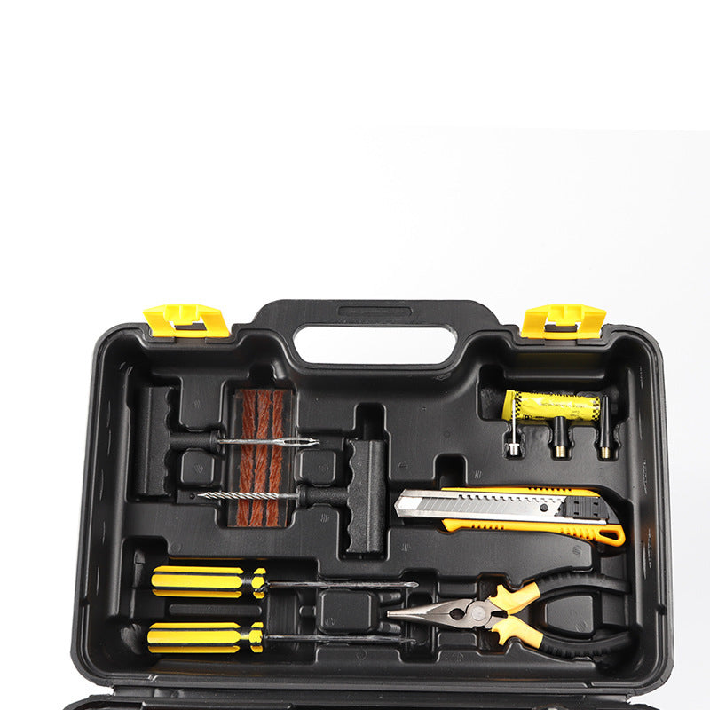 Kit de réparation de pneus électriques multifonctions Boîte à outils