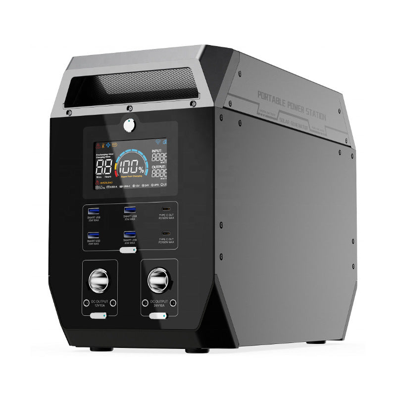 Alimentation mobile extérieure en alliage d'aluminium 200v 2000W 60Hz