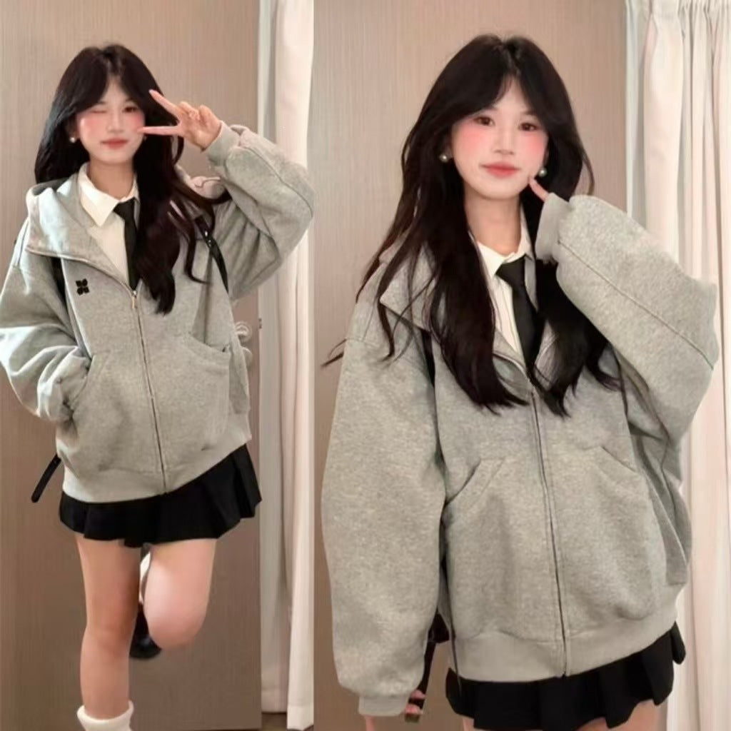 Manteau à capuchon de style américain pour femmes Automne