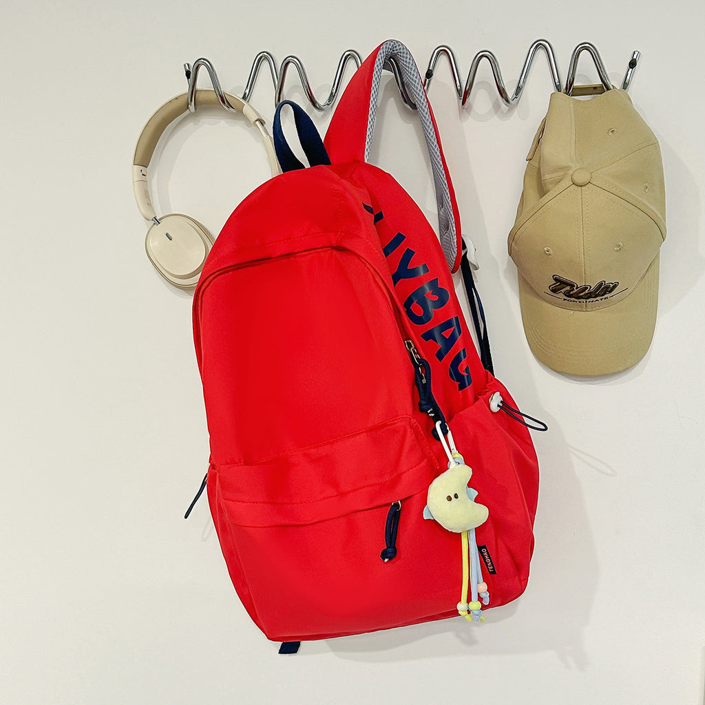 Sac à dos polyvalent occasionnel avec impression de lettre