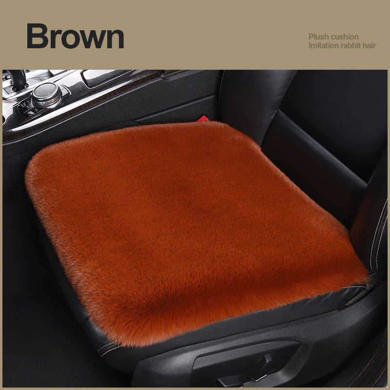 Siège auto En peluche d'hiver Coussin carré monoplace