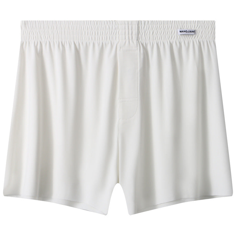 Sous-vêtements en soie de glace pour hommes Plus Taille Loose Boxer