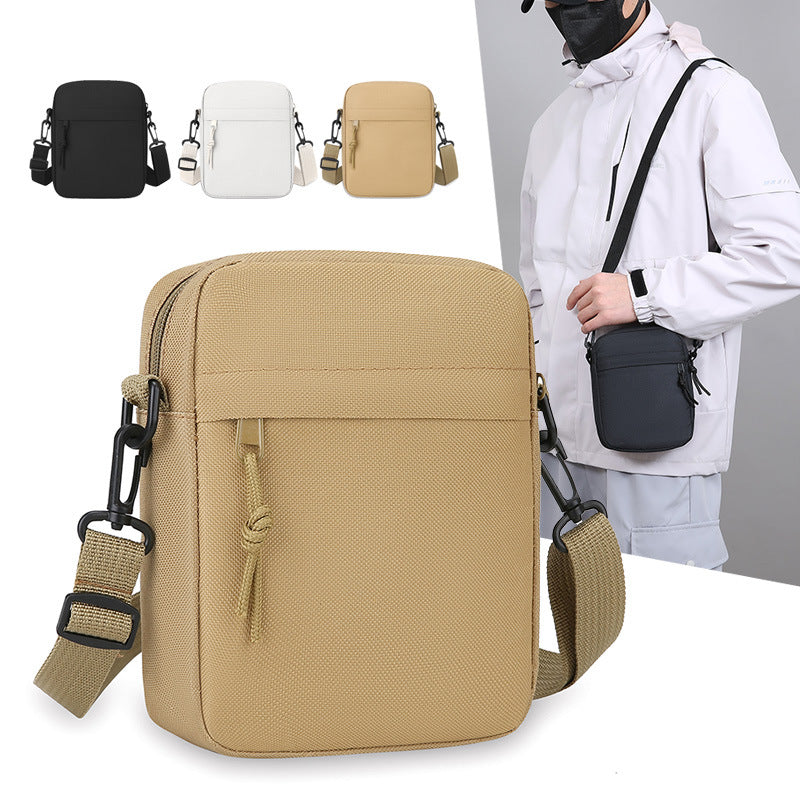 Sac simple pour homme couleur unie mono-épaule Mini Casual