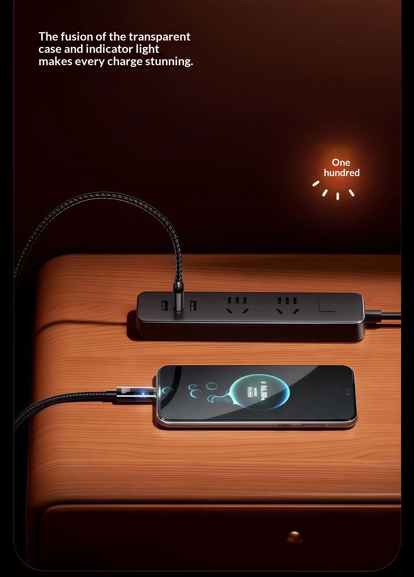 Câble de données de recharge rapide 240W pour les smartphones et l'utilisation de la voiture