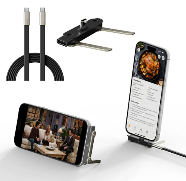 Câble de recharge 2-en-1 multiprotocole 240W entièrement compatible avec la silicone