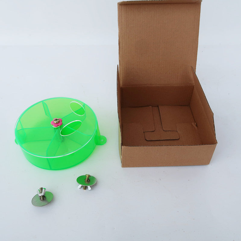 Parrot fournitures Toy Bird Acrylic Foraging Wind Roue