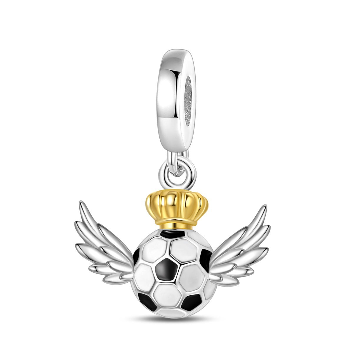 Football Bricolage perles Pendentif Bracelet Accessoires
