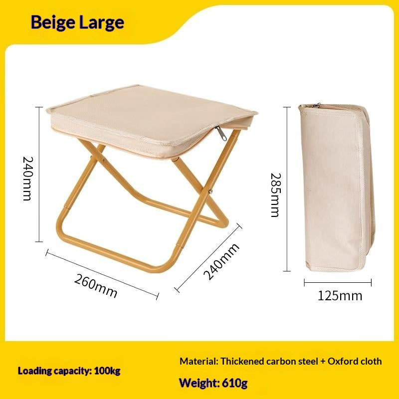 Portable Folding Stool Handbag Style Outdoor Seat Small Bench