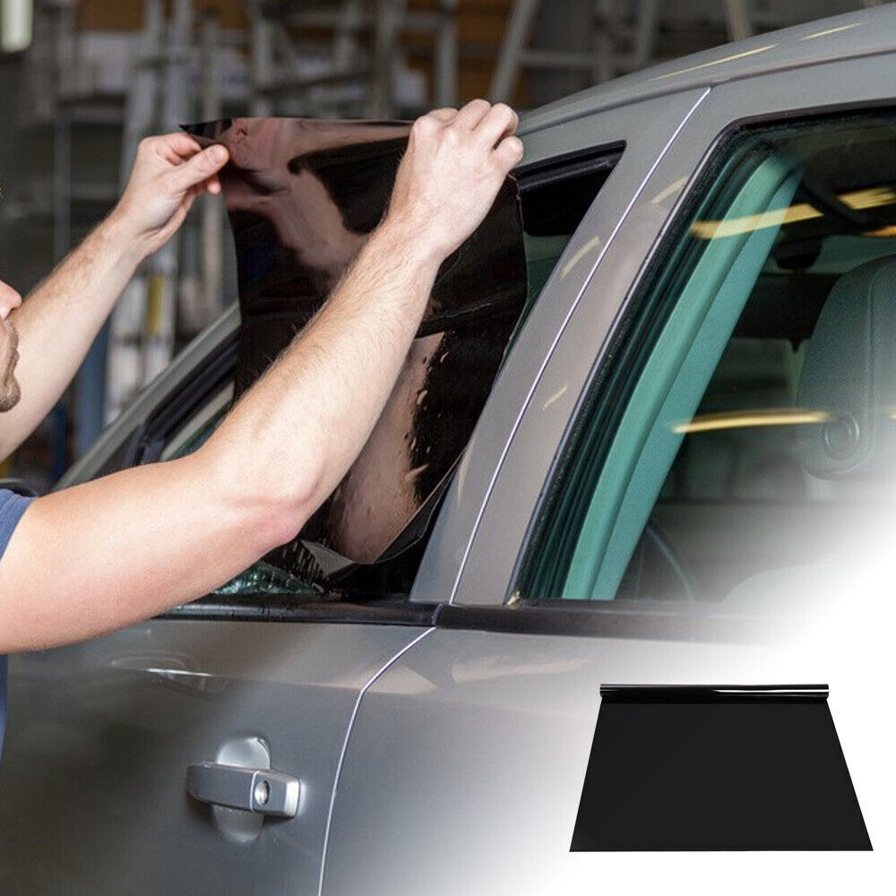 6M X 75CM CAR WINDOW TINT FILM KIT TINTING SUPER DARK BLACK LIMO À TUBE