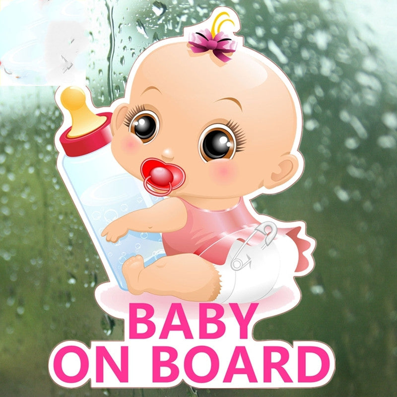 Bébé à bord Princess Bouteille Voiture Sticker réfléchissant