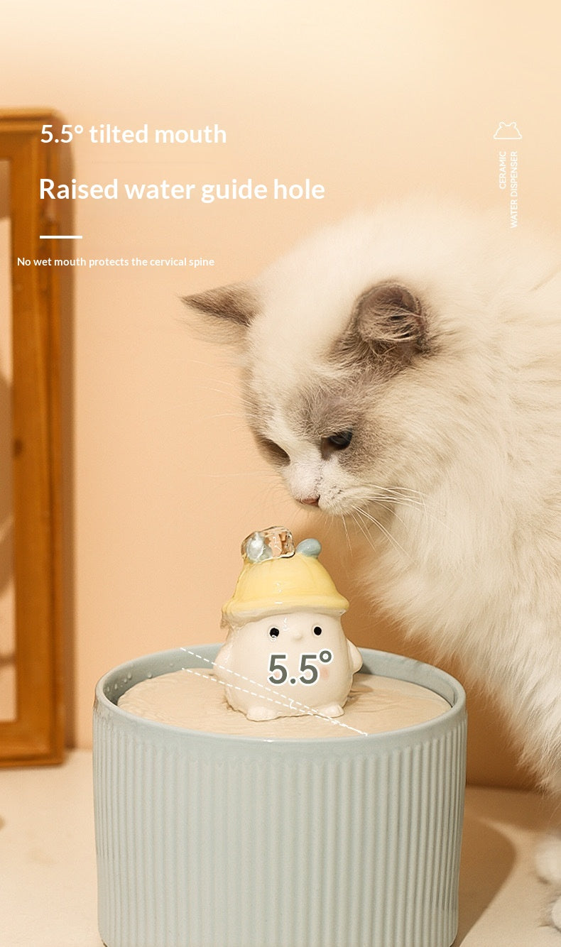 Fontaine d'eau pour animaux de compagnie entièrement automatique