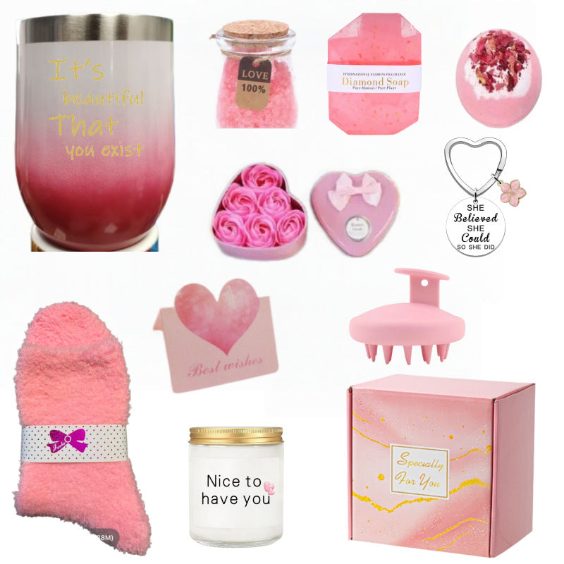 Mug Bougie Bain Bomb Chaussettes Cadeau Box