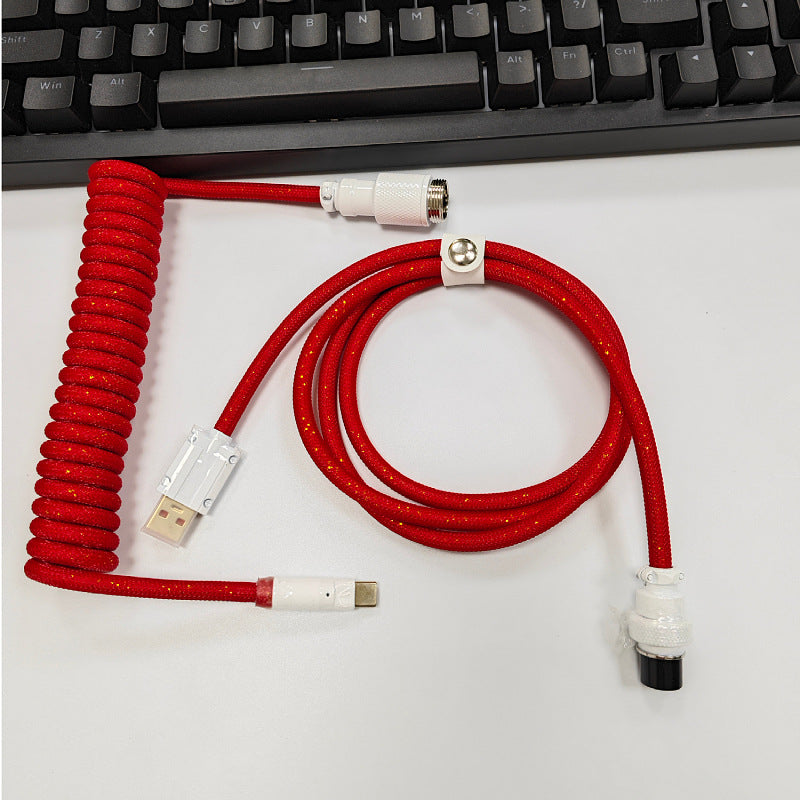 8K Magnetic Shaft Machinery Keyboard Cable Cable Cable Aviation Encens Insert Ressort