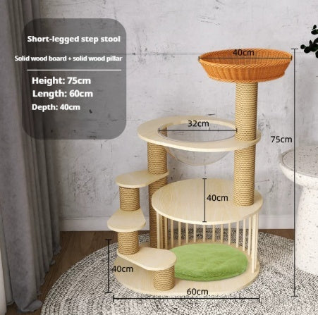Plate-forme de saut de chat à plusieurs niveaux pour usage domestique