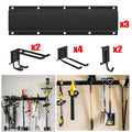 3x Garage Garden Tool Holder Storage Rack Shed Wall Mounted Organizer Long Hooks
